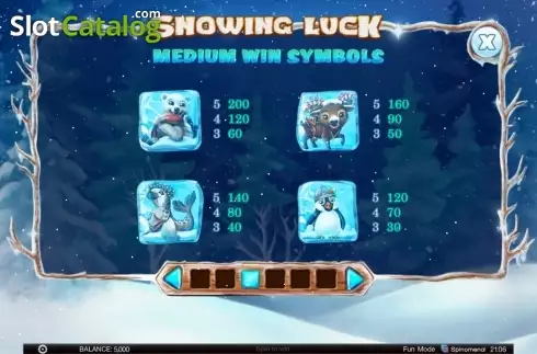Οθόνη4. Snowing Luck Κουλοχέρης