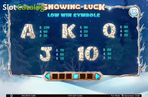 Οθόνη5. Snowing Luck Κουλοχέρης