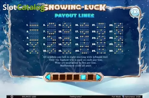 Οθόνη6. Snowing Luck Κουλοχέρης