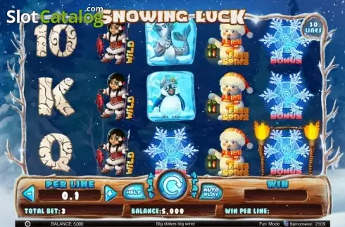 Οθόνη7. Snowing Luck Κουλοχέρης