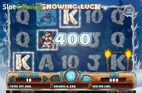 Οθόνη8. Snowing Luck Κουλοχέρης
