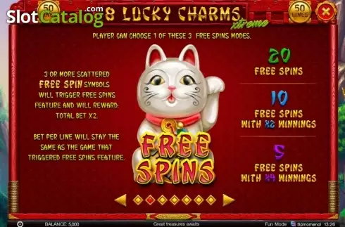 Οθόνη3. 8 Lucky Charms Xtreme Κουλοχέρης 