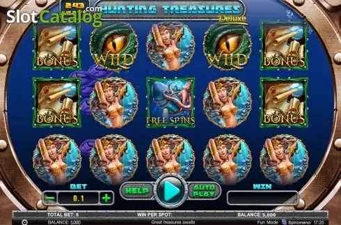 Οθόνη2. Hunting Treasures Deluxe Κουλοχέρης