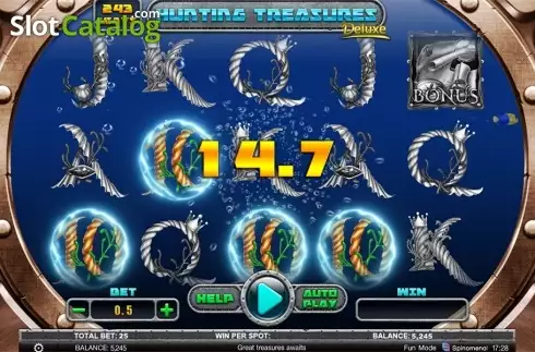 Οθόνη7. Hunting Treasures Deluxe Κουλοχέρης