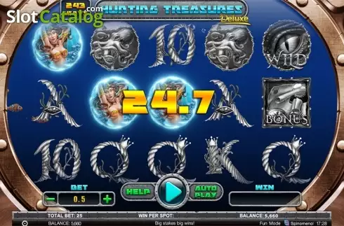 Οθόνη8. Hunting Treasures Deluxe Κουλοχέρης