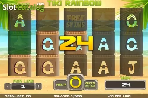 Οθόνη5. Tiki Rainbow Κουλοχέρης