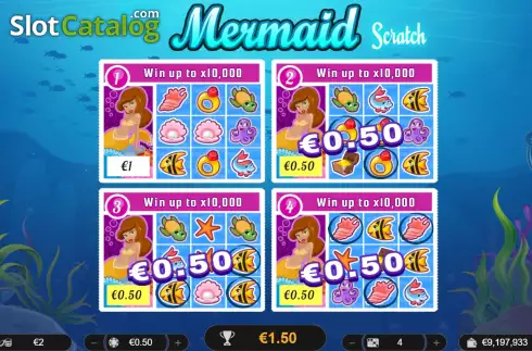 Οθόνη3. Mermaid Scratch Κουλοχέρης
