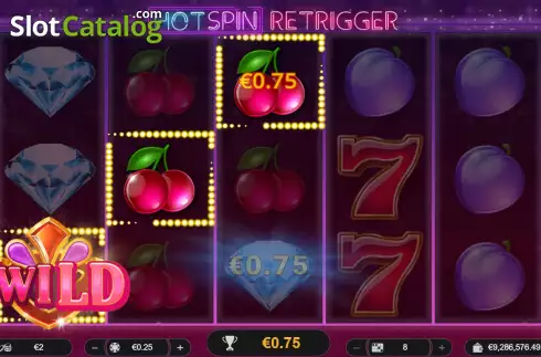 Οθόνη3. Hot Spin Retrigger Κουλοχέρης 