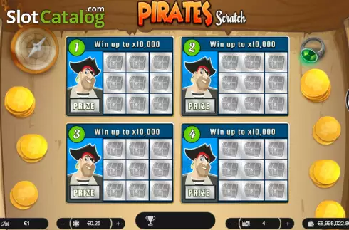 Οθόνη2. Pirates Scratch Κουλοχέρης 