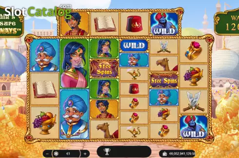 Οθόνη2. Aladdin Megaways Κουλοχέρης