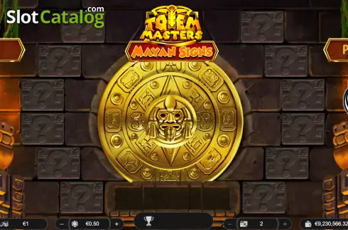Οθόνη2. Totem Masters: Mayan Signs Κουλοχέρης