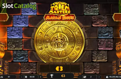 Οθόνη3. Totem Masters: Mayan Signs Κουλοχέρης