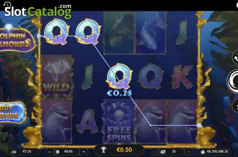 Οθόνη3. Dolphin Diamonds Κουλοχέρης