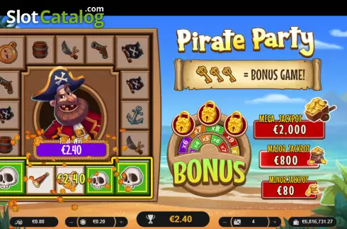 Οθόνη3. Pirate Party (Spinoro) Κουλοχέρης