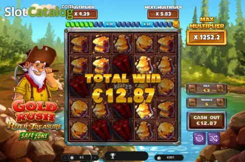 Οθόνη3. Gold Rush River Treasure Κουλοχέρης