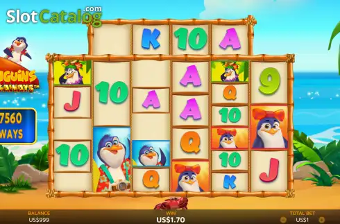 Οθόνη3. Penguins Megaways Κουλοχέρης 