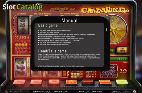 Οθόνη3. Crazy Wheel 500 Κουλοχέρης