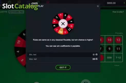 Οθόνη5. Mini Roulette (Spribe) Κουλοχέρης