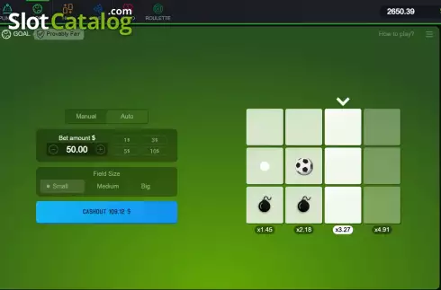 Οθόνη3. Goal (Spribe) Κουλοχέρης