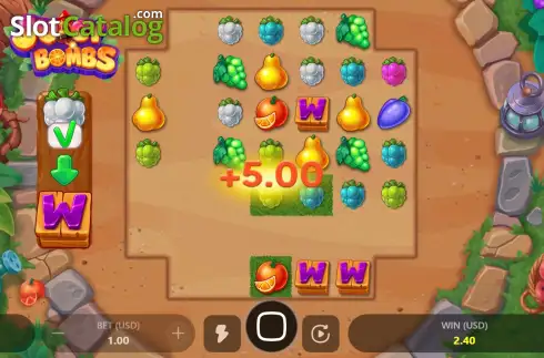 Οθόνη3. Juicy Bombs Κουλοχέρης