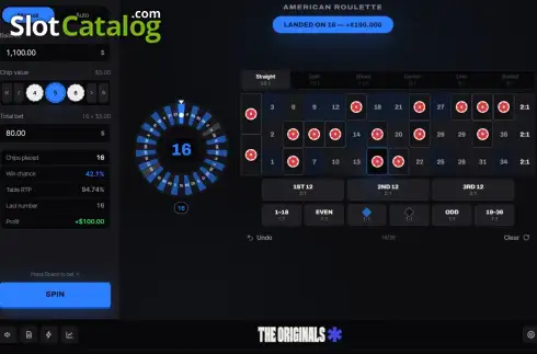 Οθόνη3. American Roulette (Stake Originals) Κουλοχέρης