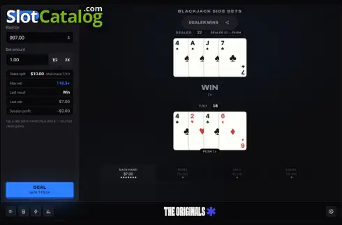 Οθόνη3. Blackjack Side Bets (Stake Originals) Κουλοχέρης