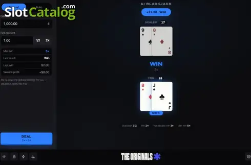 Οθόνη3. AI Blackjack Κουλοχέρης 