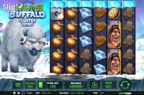 Οθόνη2. White Buffalo Cluster Wins Κουλοχέρης