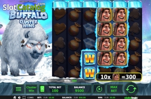 Οθόνη3. White Buffalo Cluster Wins Κουλοχέρης