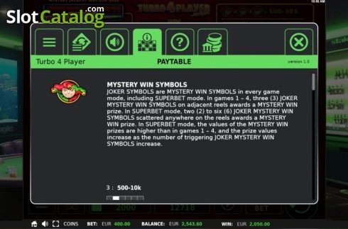 Οθόνη4. Turbo 4 Player Κουλοχέρης