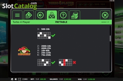 Οθόνη5. Turbo 4 Player Κουλοχέρης