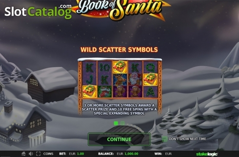 Οθόνη2. Book of Santa (StakeLogic) Κουλοχέρης