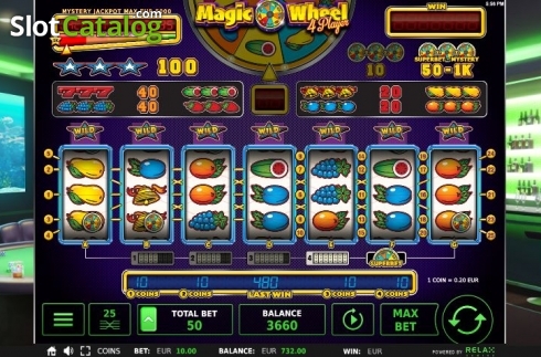 Οθόνη2. Magic Wheel 4 Player Κουλοχέρης 