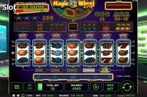 Οθόνη3. Magic Wheel 4 Player Κουλοχέρης 