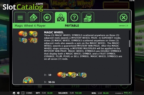 Οθόνη6. Magic Wheel 4 Player Κουλοχέρης 