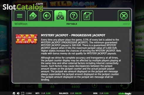Οθόνη4. Wild Moon Jackpot 5k Κουλοχέρης 