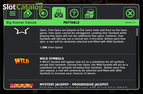 Οθόνη4. Big Runner Deluxe Jackpot Κουλοχέρης