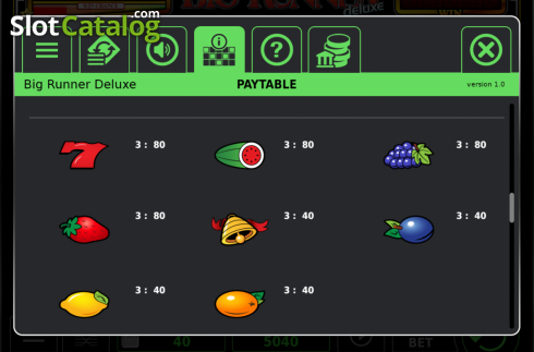 Οθόνη6. Big Runner Deluxe Jackpot Κουλοχέρης