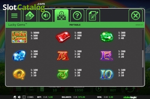 Οθόνη9. Lucky Gems Deluxe (StakeLogic) Κουλοχέρης