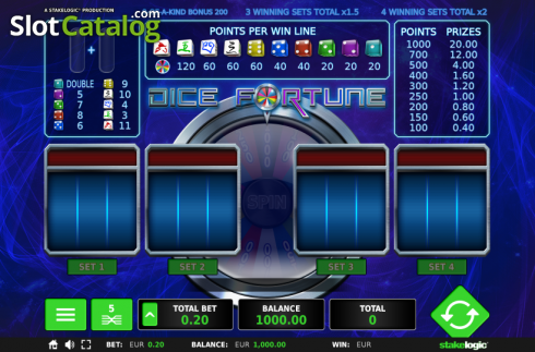 Οθόνη 1. Dice Fortune Κουλοχέρης