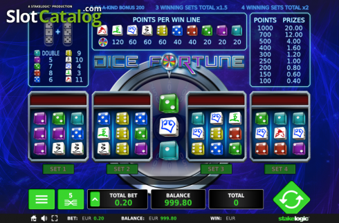 Οθόνη 3. Dice Fortune Κουλοχέρης