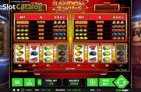 Ροδέλες. Random 2 Wins Κουλοχέρης