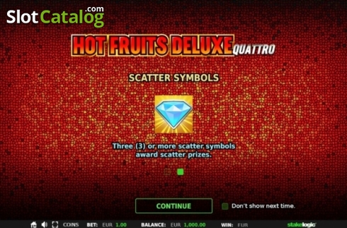 Οθόνη2. Hot Fruits Deluxe (StakeLogic) Κουλοχέρης