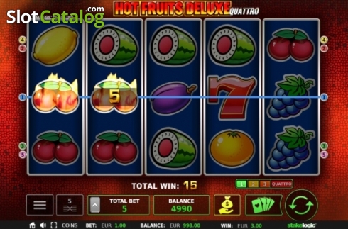 Οθόνη4. Hot Fruits Deluxe (StakeLogic) Κουλοχέρης