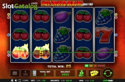 Οθόνη5. Hot Fruits Deluxe (StakeLogic) Κουλοχέρης