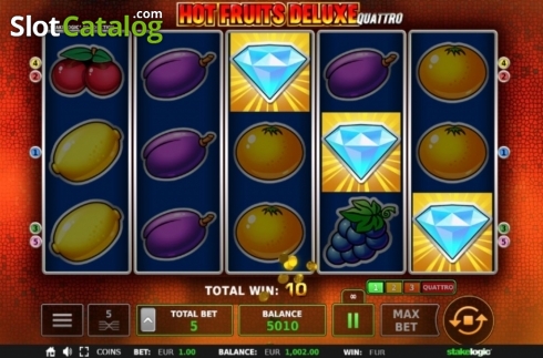 Οθόνη6. Hot Fruits Deluxe (StakeLogic) Κουλοχέρης
