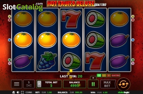 Οθόνη7. Hot Fruits Deluxe (StakeLogic) Κουλοχέρης