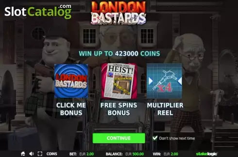 Οθόνη 1. London Bastards Κουλοχέρης 