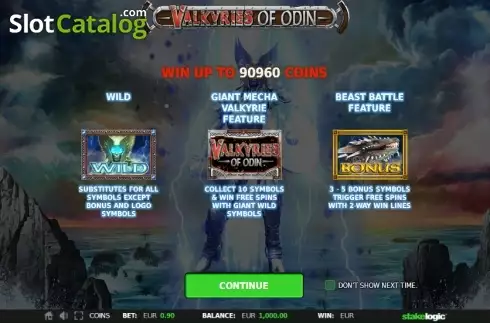 Οθόνη 1. Valkyries of Odin Κουλοχέρης