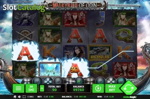 Οθόνη 4. Valkyries of Odin Κουλοχέρης